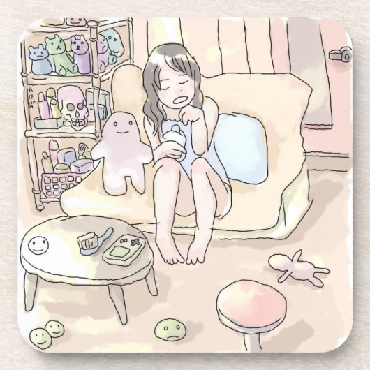 さにれやじ 素足 コースター (正面)