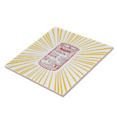 さばの缶詰ポップ・アートの魚 タイル (側面)