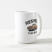 さびおもしろい車のパパのジョークを尊重する コーヒーマグカップ (正面右)