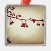 さびしい冬の日の色 メタルオーナメント (正面)