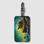 さびし考えい亀の名 ラゲッジタグ (正面縦)