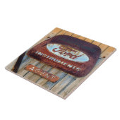 さびたエナメルフランスのサイン。 タイル (側面)