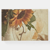 さびたオレンジ色のひまわり ゲストブック (裏面)