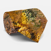 さびたオレンジ色の抽象芸術テクスチャ ネクタイ (ロール)