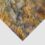 さびたオレンジ色の抽象芸術テクスチャ 薄葉紙 (詳細)