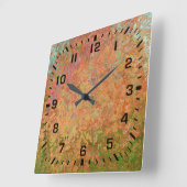 さびたシート スクエア壁時計 (傾斜)