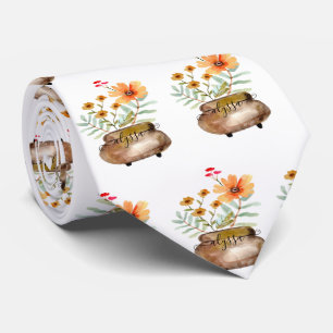 さびたピンクのバラの花トレンディースクリプト名 ネクタイ