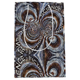 さびたフラクタルSF ミディアムペーパーバッグ