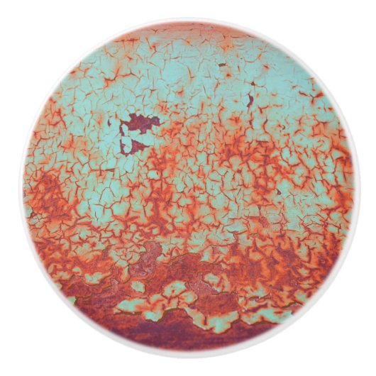 さびた剥離絵を描 セラミックノブ (正面)