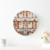 さびた壁 ラージ壁時計 (ホーム)