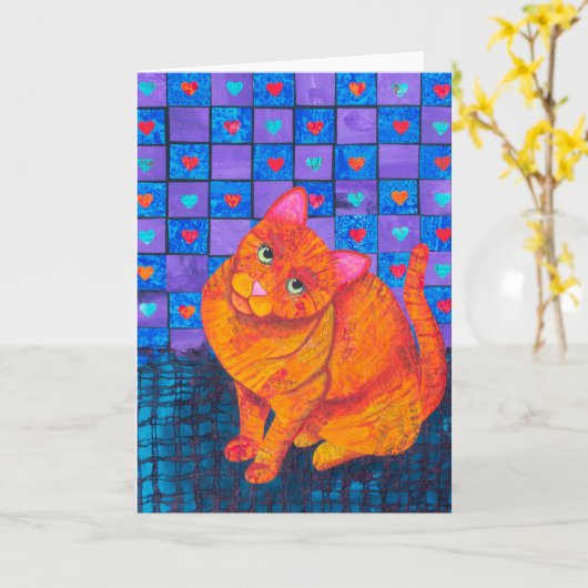 さびた愛 カード (黄色い花)