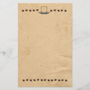 さびた星やろうそく文房具 便箋