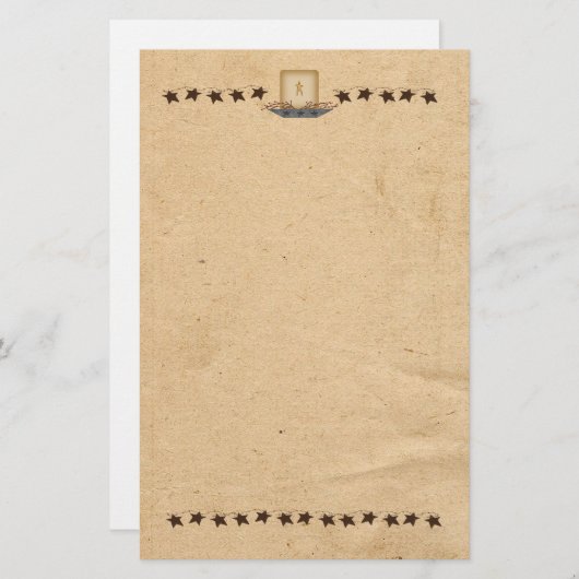 さびた星やろうそく文房具 便箋 (正面/裏面)