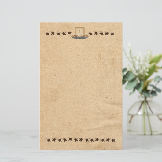 さびた星やろうそく文房具 便箋 (スタンド正面)