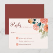 さびた秋の花 秋の野の花 レスポンス (正面/裏面)