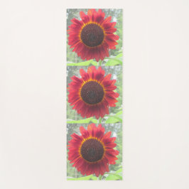 さびた赤ひまわり ヨガマット