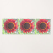 さびた赤ひまわり ヨガマット (正面(横))
