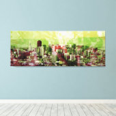 さびた都市 キャンバスプリント (インサイチュ (ウッドフロア))