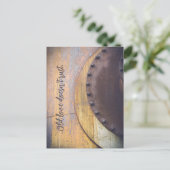 さびた金属の物体 ポストカード (スタンド正面)