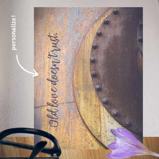 さびた金属の物体 ポストカード