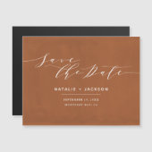 さびと白のエレガントな結婚式が日付を救う (正面/裏面)