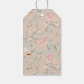 さびれたシックなお茶会 ブライダルシャワー ギフトタグ (裏面)