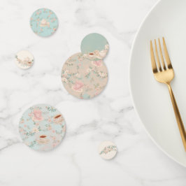 さびれたシックなティーパーティー ブライダルシャワー コンフェッティ