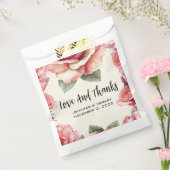 さびれたピンクのバラ フェイバーバッグ (封をした状態)