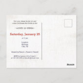 さびれた赤い最後の花嫁の運転 ポストカード (裏面)