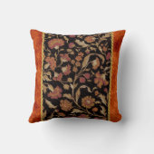 さびエレガント色の花柄 クッション (裏面)