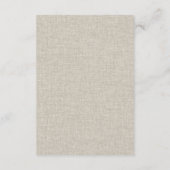 さびオレンジのマッシュルームの葉結婚の詳細 エンクロージャーカード (裏面)