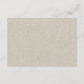 さびオレンジのマッシュルームの葉結婚の詳細 エンクロージャーカード (裏面)