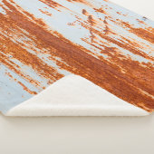 さびグランジた鋼製壁の背景とテクスチャ シェルパブランケット (3/4)