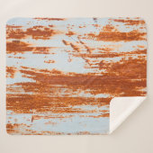 さびグランジた鋼製壁の背景とテクスチャ シェルパブランケット (正面(横))