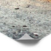 さびグランジの塊のある壁の背景 ポスター (角)