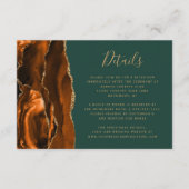 さびモダンアゲートハンターグリーン結婚ズ詳細 エンクロージャーカード (正面)