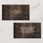 さびモダンメタルのテクスチャー 名刺 (正面/裏面)