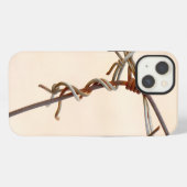 さび付きの有刺鉄線結び目 iPhoneケース (裏面横)