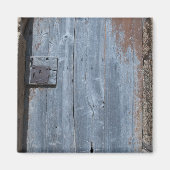 さび擦り切れたた木の扉 マグネット (正面)