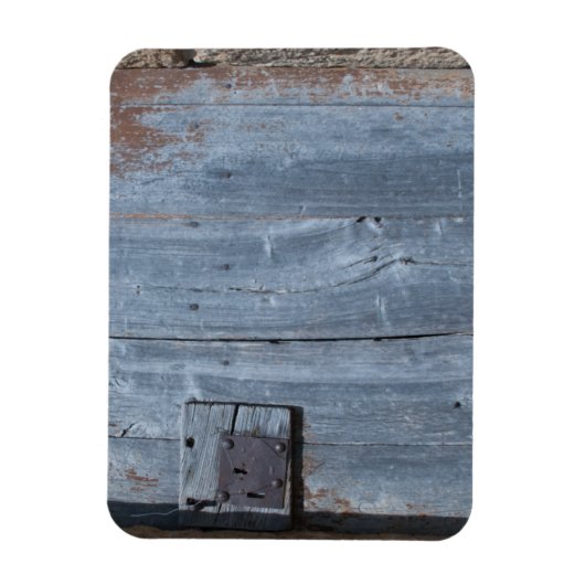さび擦り切れたた木の扉 マグネット (縦)