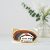 さび水彩抽象芸術ブラシストロークアートマネージャ 名刺 (スタンド正面)