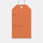 さび素朴茶色無地の色 ギフトタグ (裏面)