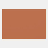 さび素朴茶色無地の色 ラッピングペーパーシート (正面2)