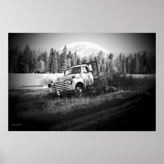 さび越しに月を越える ポスター (正面)