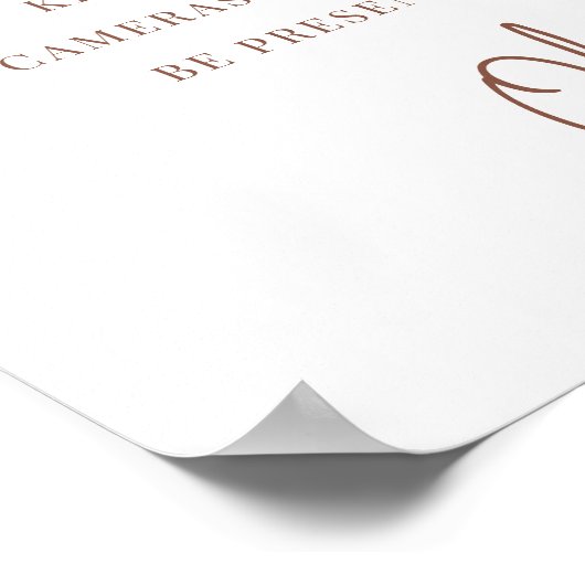 さび |手モダン動の取り外し式標識 ポスター (角)