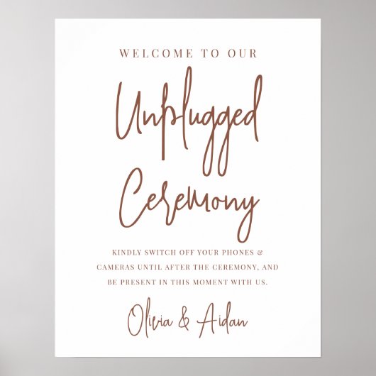 さび |手モダン動の取り外し式標識 ポスター (正面)