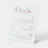 さび |手書きモダンスクリプトバーメニュー 台座サイン (正面)