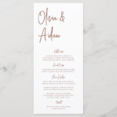 さび |手書モダンきスクリプ結婚ト メニュー (正面)