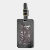 さまざまで非常に危険なグラフィック – 白 ラゲッジタグ (正面縦)