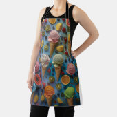 さまざまなアイスクリームの味 エプロン (インサイチュ)